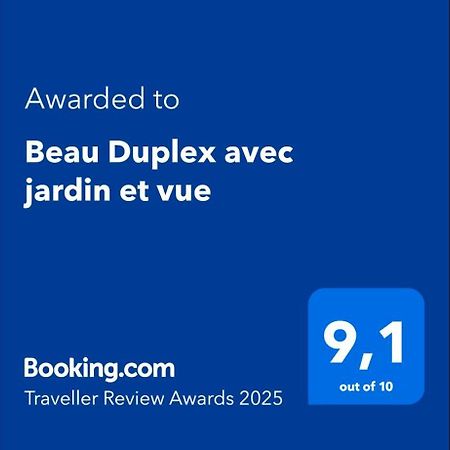Appartement Beau Duplex Avec Jardin Et Vue à Lyon Extérieur photo