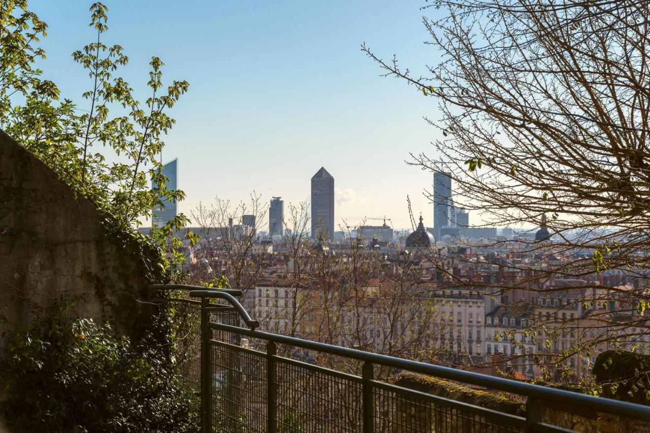Appartement Beau Duplex Avec Jardin Et Vue à Lyon Extérieur photo