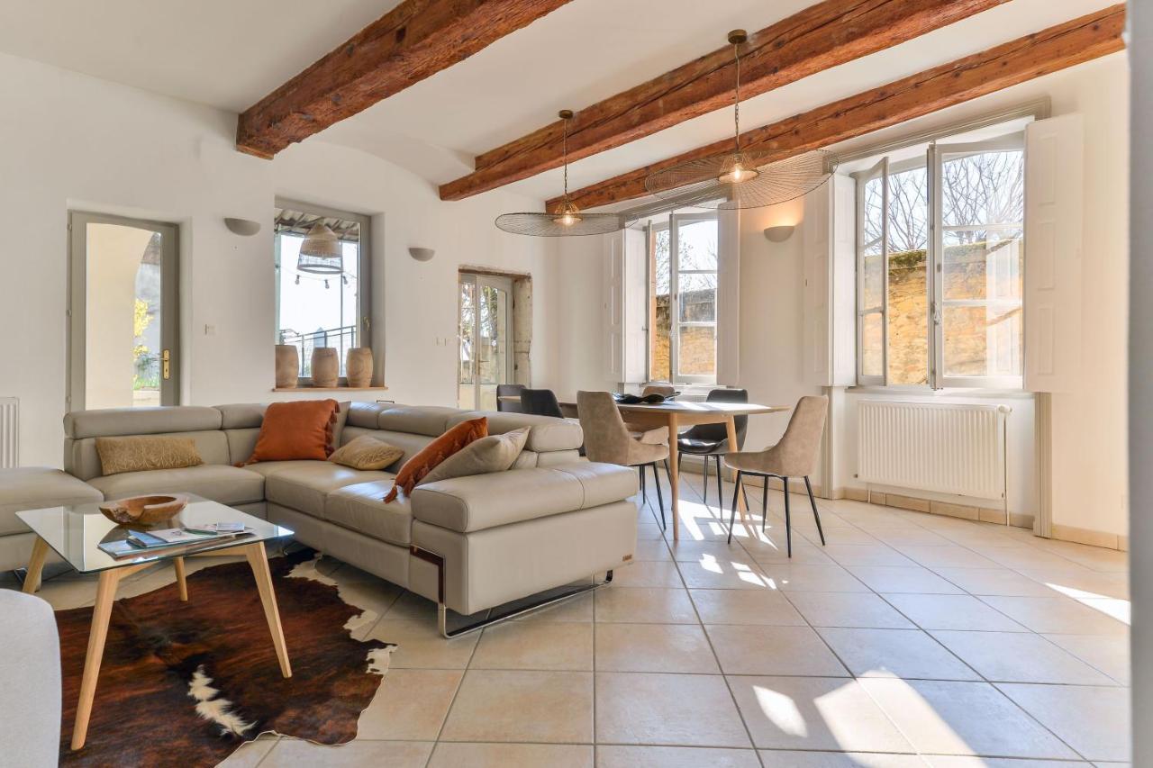 Appartement Beau Duplex Avec Jardin Et Vue à Lyon Extérieur photo