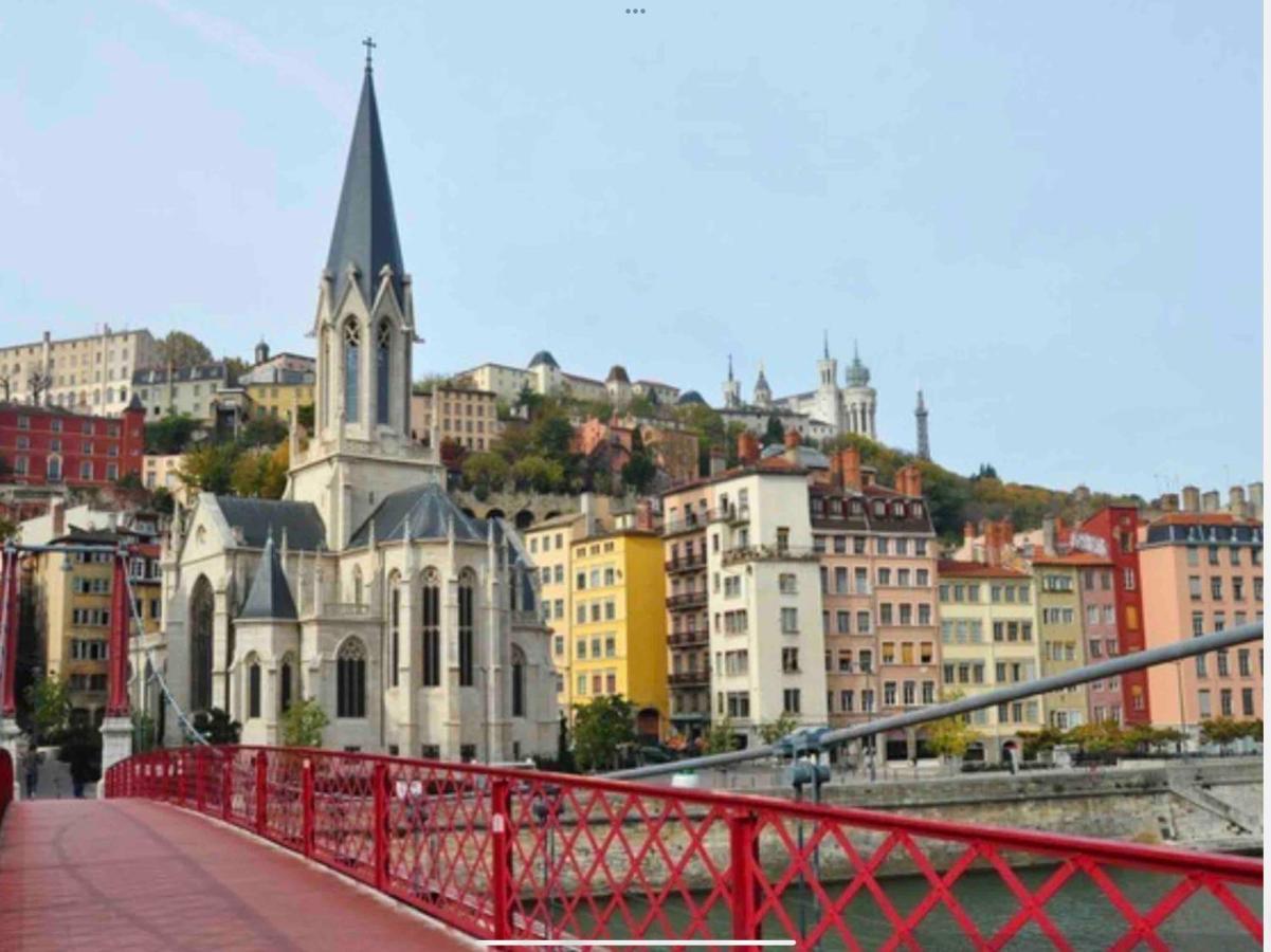 Appartement Beau Duplex Avec Jardin Et Vue à Lyon Extérieur photo