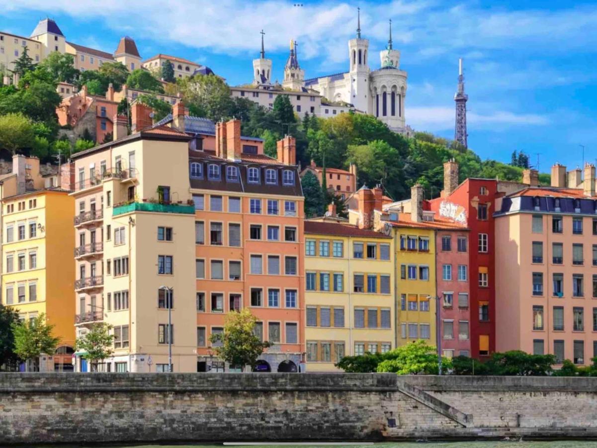 Appartement Beau Duplex Avec Jardin Et Vue à Lyon Extérieur photo