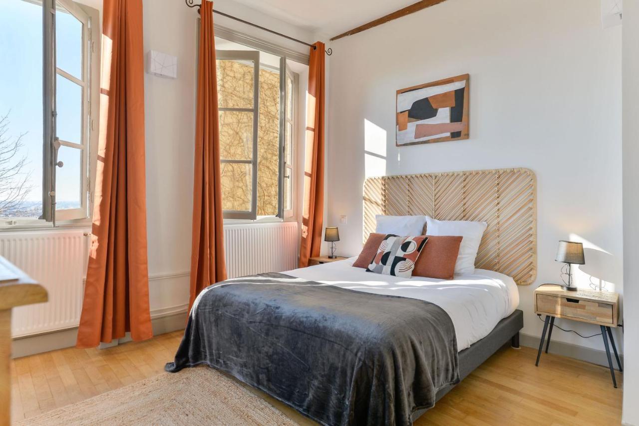 Appartement Beau Duplex Avec Jardin Et Vue à Lyon Extérieur photo